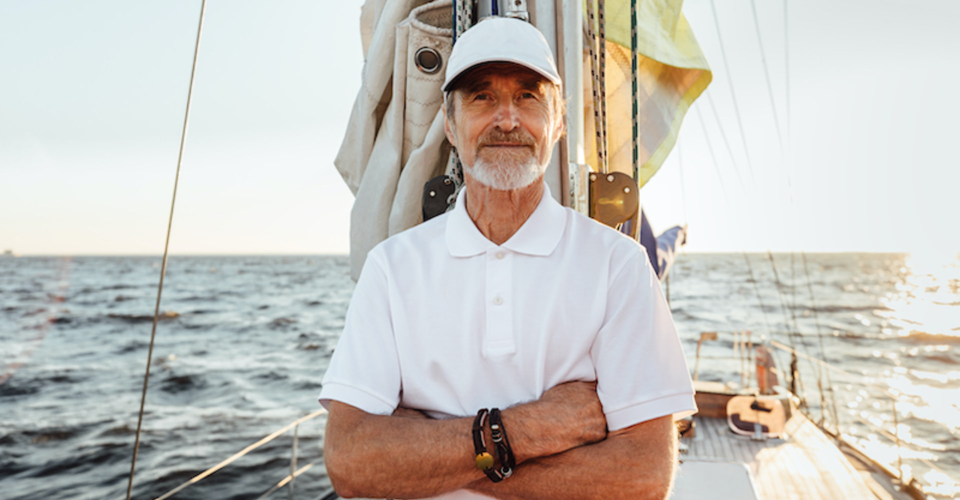 Crewed yacht holidays, a yacht captain.